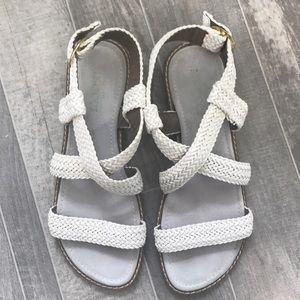 Sesto Meucci white sandals!